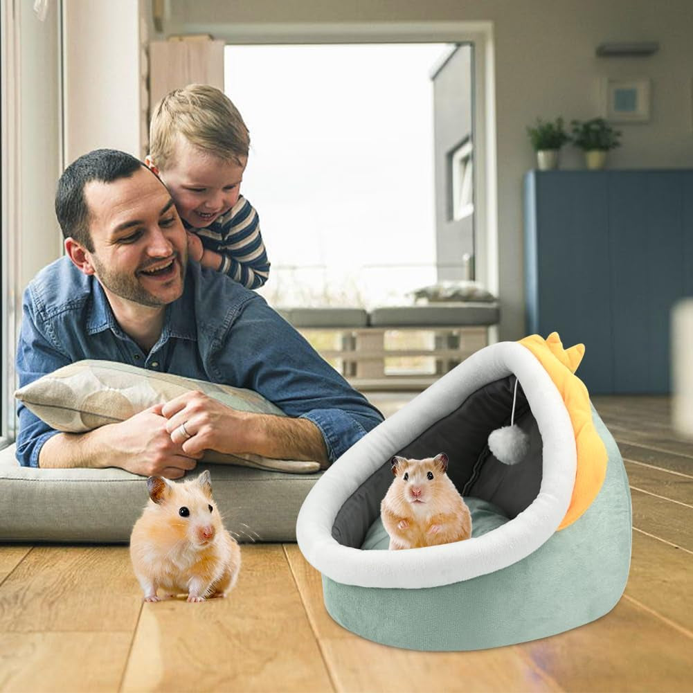 Cat Beds for Indoor, Small Dog Cave Bed with Anti-Slip Bottom, Super Soft Calming Pet Sofa Mat with Removable Cushioned Pillow for Cats, Puppies & Rabbits