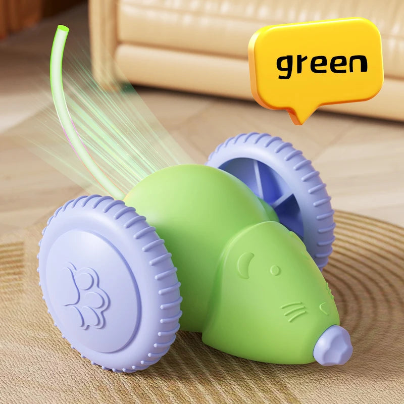 New Pet Toys Interactive Cat Toy Electric Mouse Car Automatic Teaser with Intelligent Obstacle Avoidance Pet Toys for Kittens