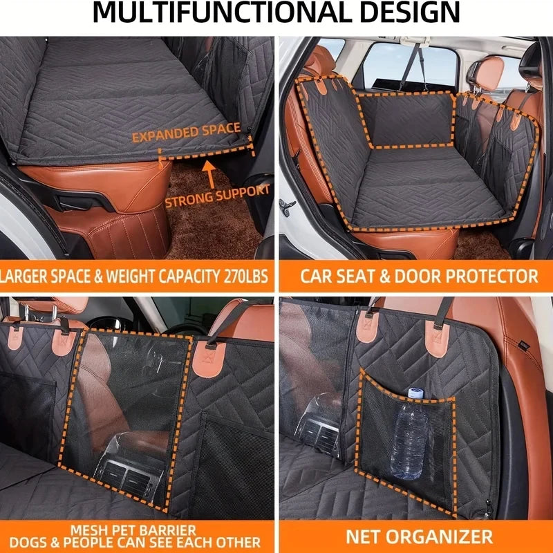 Car Hard Bottom Pet Back Seat Cover