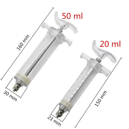 1 Set Parrot Manual Feeding Syringe 10Ml/20/50Ml with 6 Feeding Tubes Feeding Spoons Pet Bird Feeding and Medicine Feeding Set