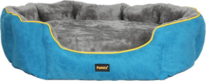 Electric Heated Dog Bed,Heating Mat for Dog & Cat,Pet Supplies Washable with Removable Cover,70×60×18Cm,Blue