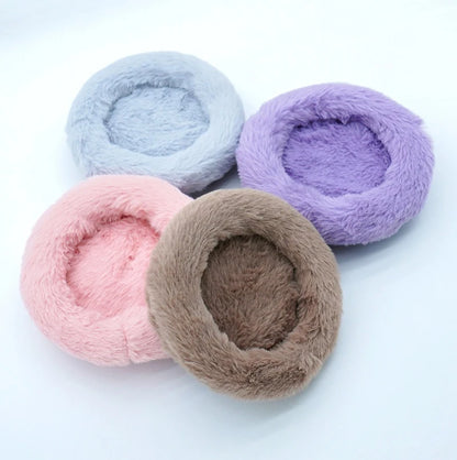 Winter round Warm Nest Cozy Hamster Beds Guinea Pig Beds Warm Pet Cushion for Pet Comfort Burrowing Home