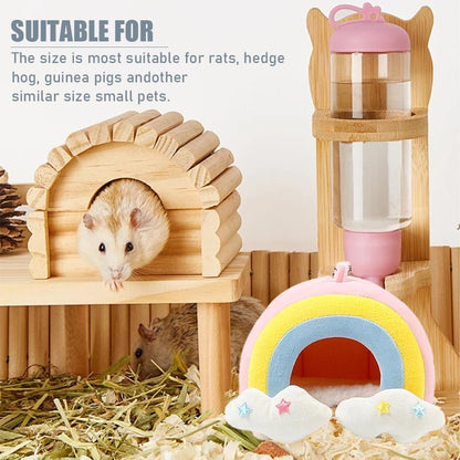 Soft Guinea Pig Bed, Cave Bed Nest Hideout, Warm House Cage Supplies, Small Animal Hideout for Chinchilla, Hamsters, Hedgehog, Machine Washable