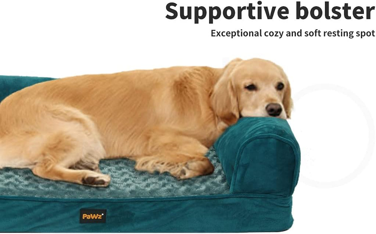 Pet Bed Sofa Dog Bedding Soft Warm Mattress Cushion Pillow Mat Plush XXL, Skin-Friendly Dog Bed Pillow, Orthopedic Dog Bed, Relieves Stress for Pet, Detachable Machine Washable Pet Plush Bed,Blue
