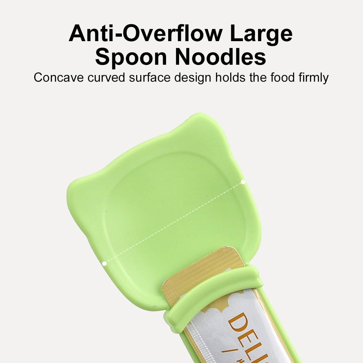 Cat Treat Dispenser Spoon - Feeder Tool for Cat Snacks, 10.43 Inch Soft Silicone Squeezer, Convenient Hanging Hole for Storage
