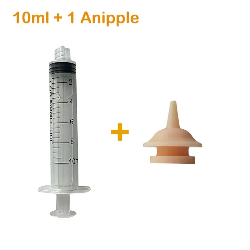 Newborn Pet Feeding Nipple Dog Cat Feeding Pacifier Hamster Rabbits Kittens Puppies Feeding Bottle with Silicone Nipple