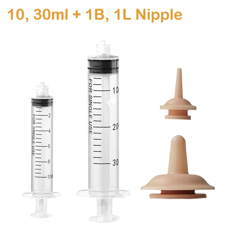 Newborn Pet Feeding Nipple Dog Cat Feeding Pacifier Hamster Rabbits Kittens Puppies Feeding Bottle with Silicone Nipple