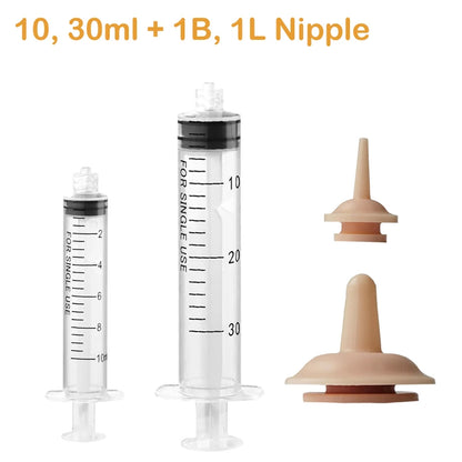 Newborn Pet Feeding Nipple Dog Cat Feeding Pacifier Hamster Rabbits Kittens Puppies Feeding Bottle with Silicone Nipple