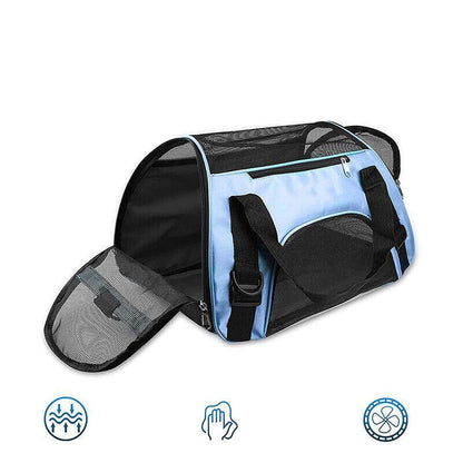 Pet Carrier Bag Portable Large Cat Dog Comfort Tote Travel Bag Airline Approved