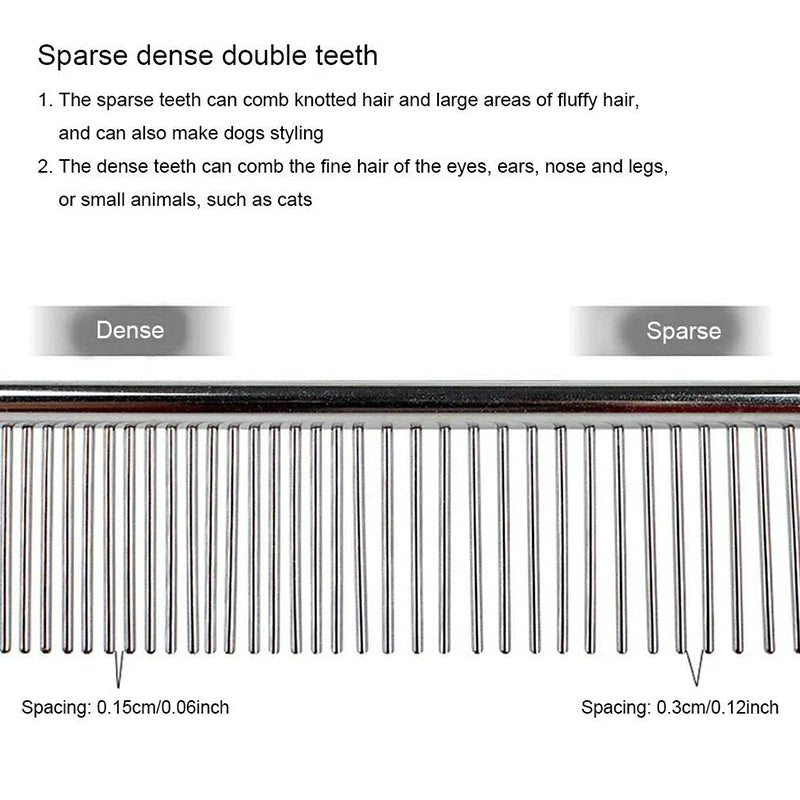Puppy Grooming Comb Groomer for Dog Stainless Steel Groomer Pets Combs Hairbrush Cat Dog Grooming Combs Dog Hair Care