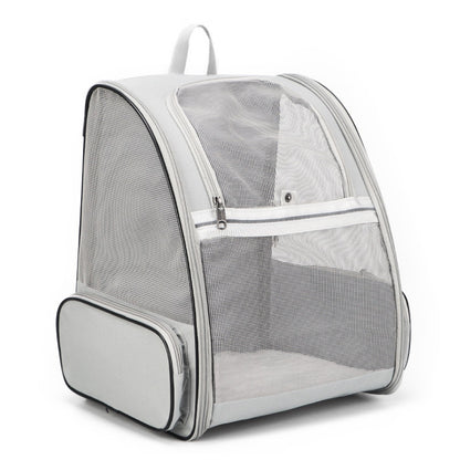 Large Foldable Pet Carrier Breathable Outdoor Shoulder Dog Cat Travel Backpack