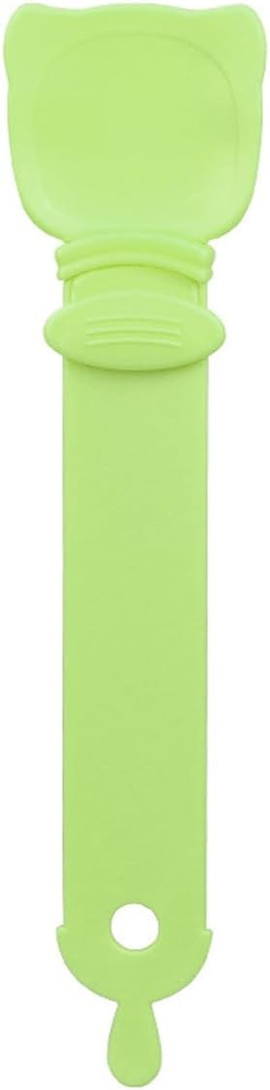 Cat Treat Dispenser Spoon - Feeder Tool for Cat Snacks, 10.43 Inch Soft Silicone Squeezer, Convenient Hanging Hole for Storage