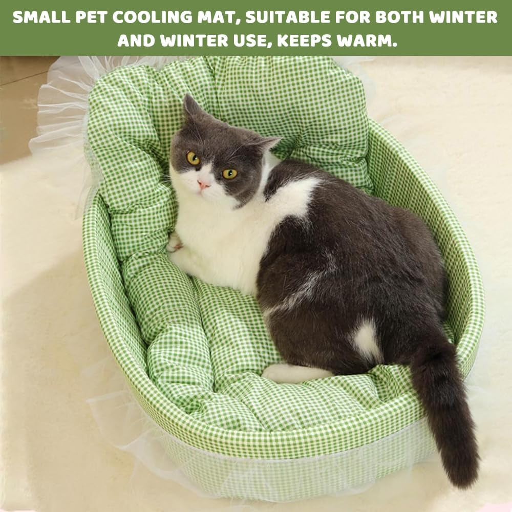 Princess Cat Bed, Luxury Lace Pet Sofa for Cats & Puppies | Luxury Lace Princess Pet Bed with Soft Cushion, All-Season Sofa for Cats, Kittens and Small Dogs, Providing Cozy Comfort