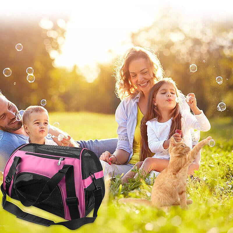 Pet Carrier Bag Portable Large Cat Dog Comfort Tote Travel Bag Airline Approved