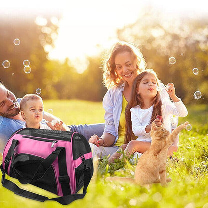 Pet Carrier Bag Portable Large Cat Dog Comfort Tote Travel Bag Airline Approved