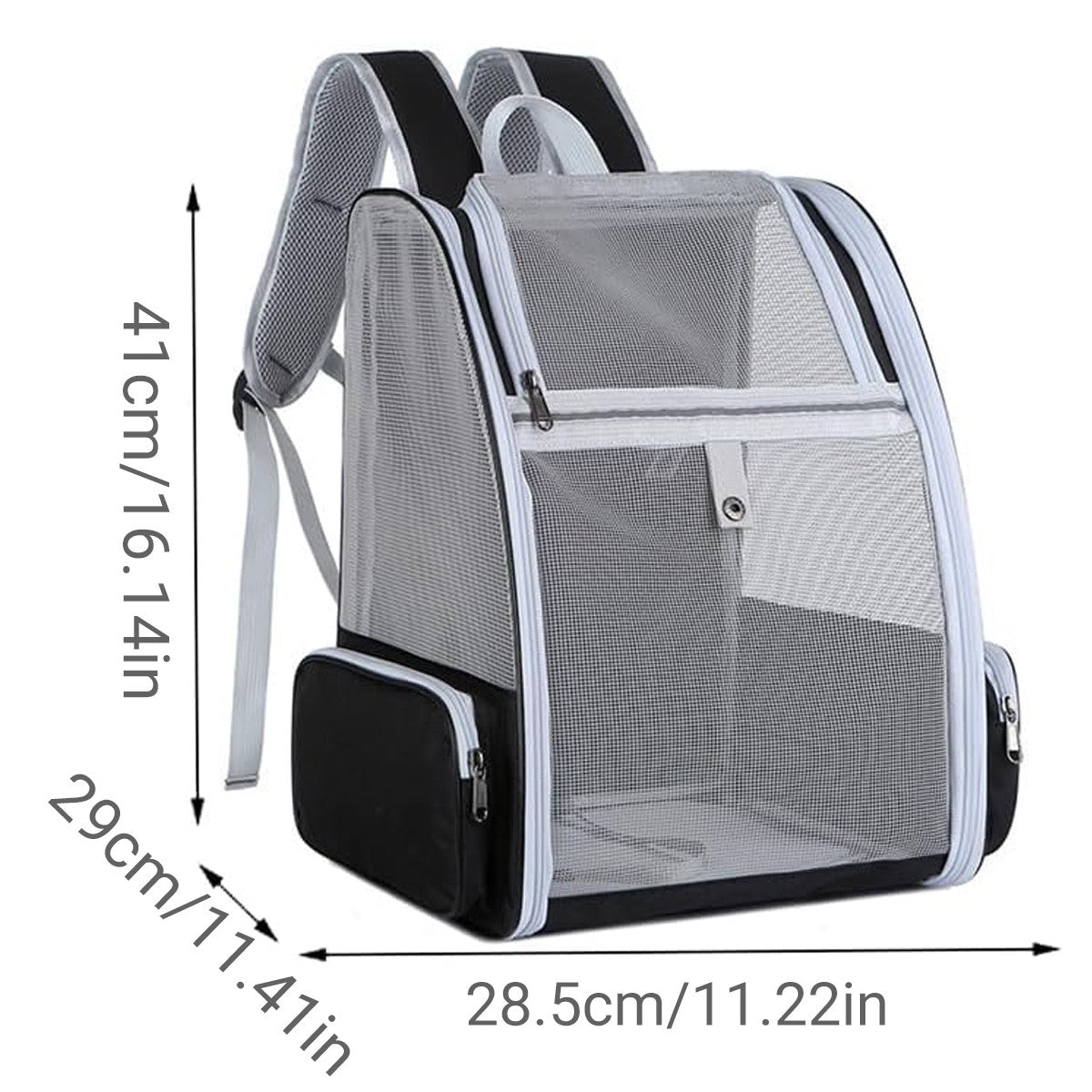 Large Foldable Pet Carrier Breathable Outdoor Shoulder Dog Cat Travel Backpack