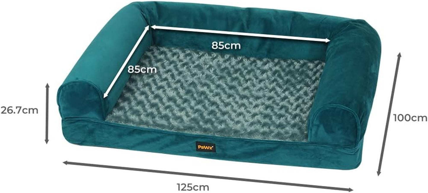 Pet Bed Sofa Dog Bedding Soft Warm Mattress Cushion Pillow Mat Plush XXL, Skin-Friendly Dog Bed Pillow, Orthopedic Dog Bed, Relieves Stress for Pet, Detachable Machine Washable Pet Plush Bed,Blue