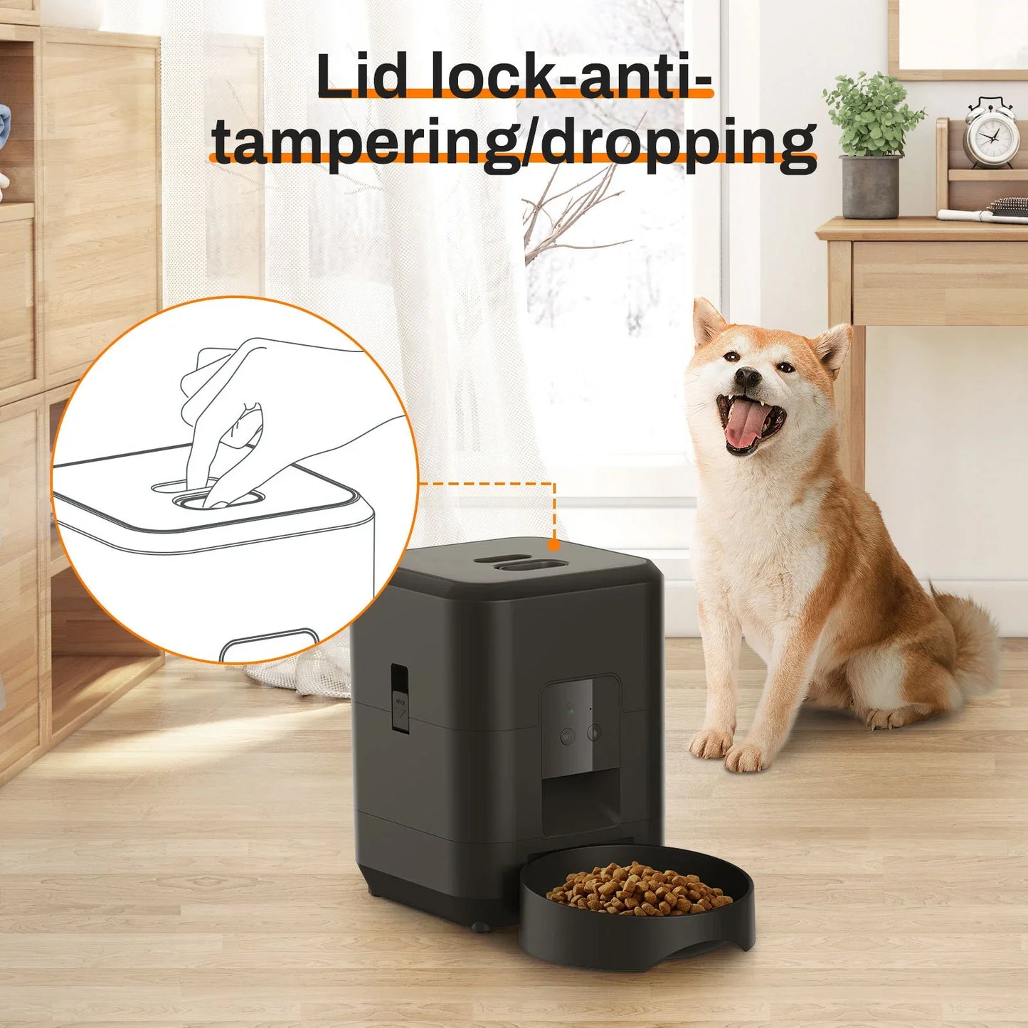 HEYBO Smart Pet Feeder | Automatic, 2L Capacity for Cats & Dogs