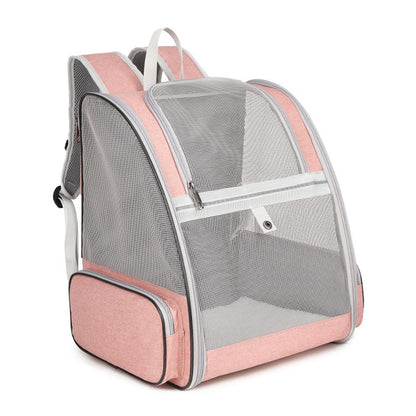 Large Foldable Pet Carrier Breathable Outdoor Shoulder Dog Cat Travel Backpack