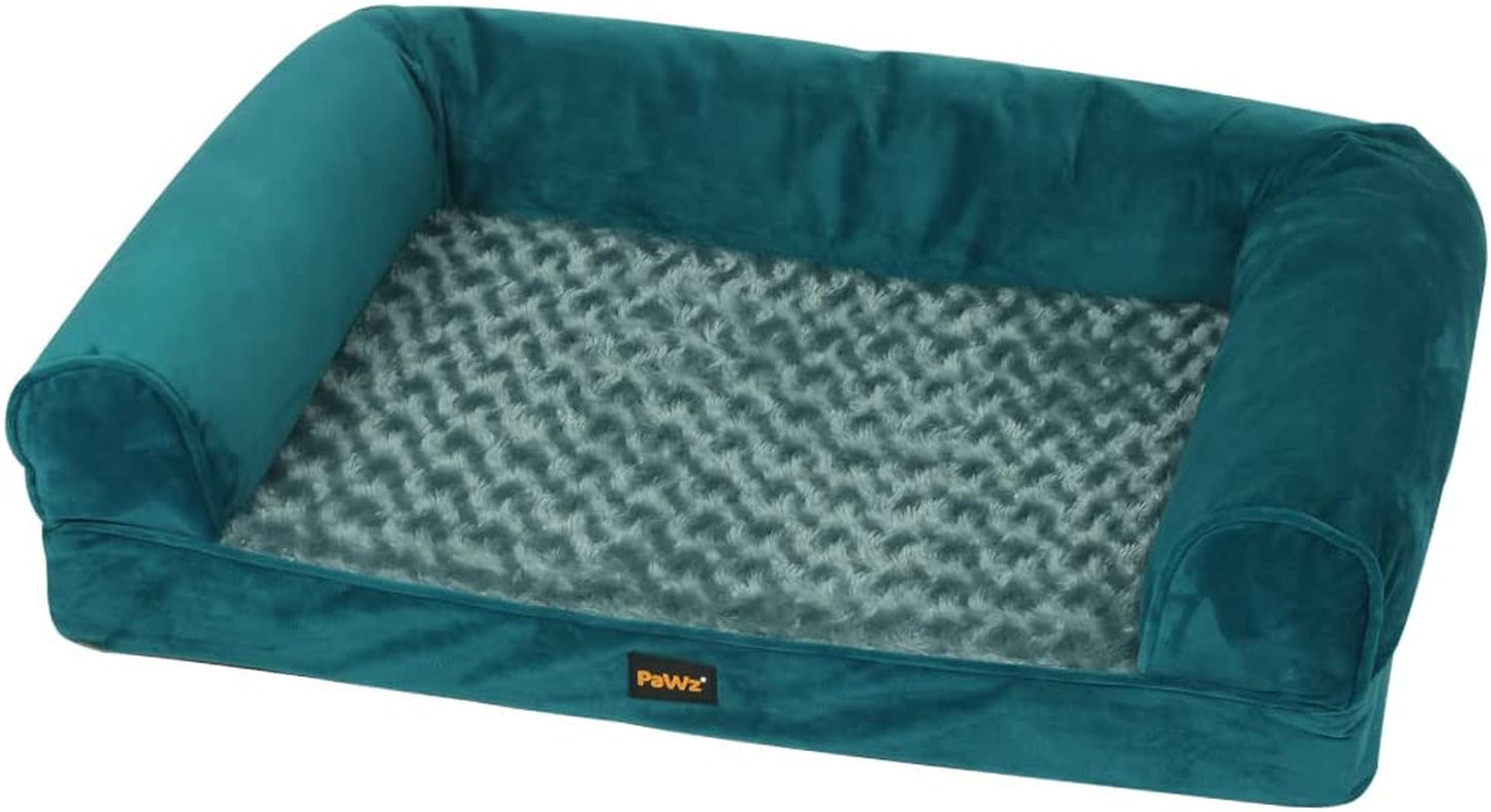 Pet Bed Sofa Dog Bedding Soft Warm Mattress Cushion Pillow Mat Plush XXL, Skin-Friendly Dog Bed Pillow, Orthopedic Dog Bed, Relieves Stress for Pet, Detachable Machine Washable Pet Plush Bed,Blue