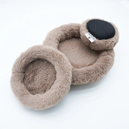 Winter round Warm Nest Cozy Hamster Beds Guinea Pig Beds Warm Pet Cushion for Pet Comfort Burrowing Home