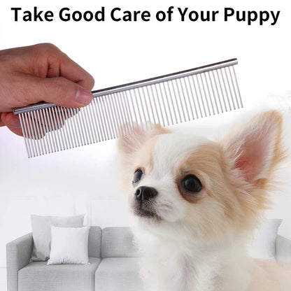 Puppy Grooming Comb Groomer for Dog Stainless Steel Groomer Pets Combs Hairbrush Cat Dog Grooming Combs Dog Hair Care