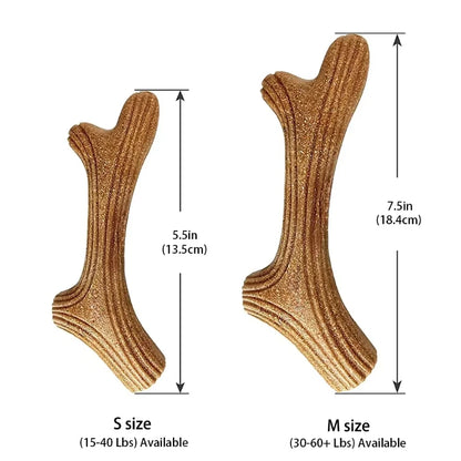 Real Wooden Deer Antlers Dog Chew Toys for Aggressive Chewers Large Dog Chewing Stick Indestructible Tough Durable Pet Toys Gift