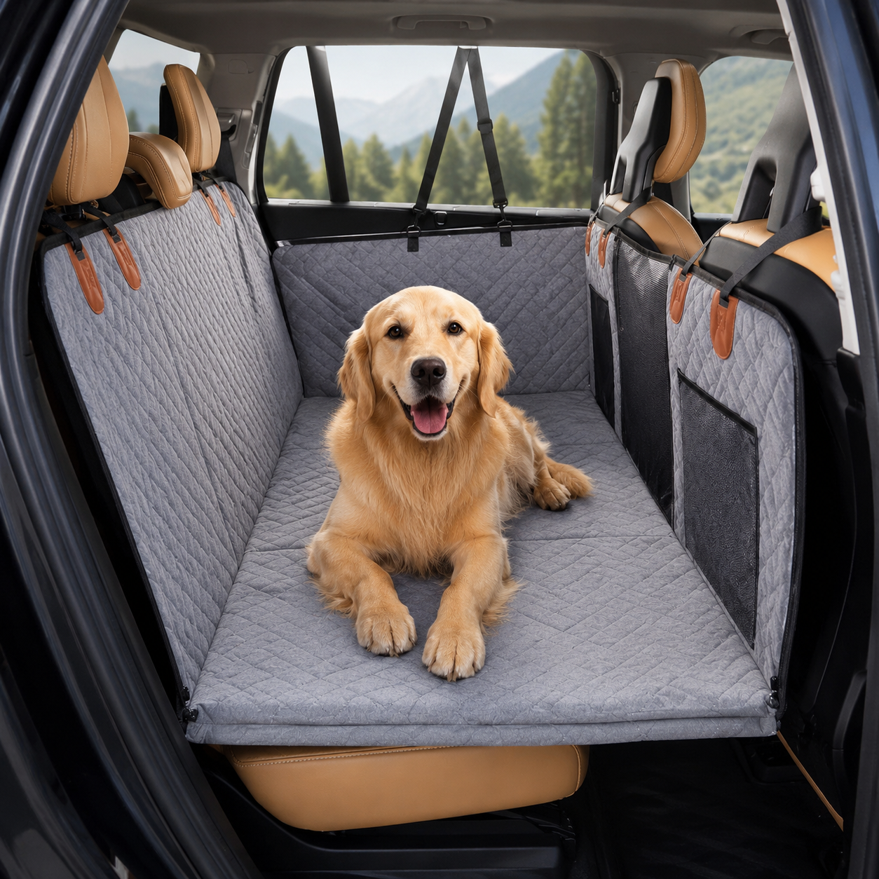 Car Hard Bottom Pet Back Seat Cover