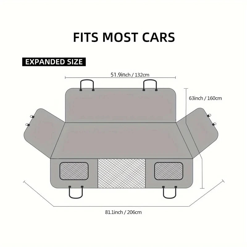 Car Hard Bottom Pet Back Seat Cover