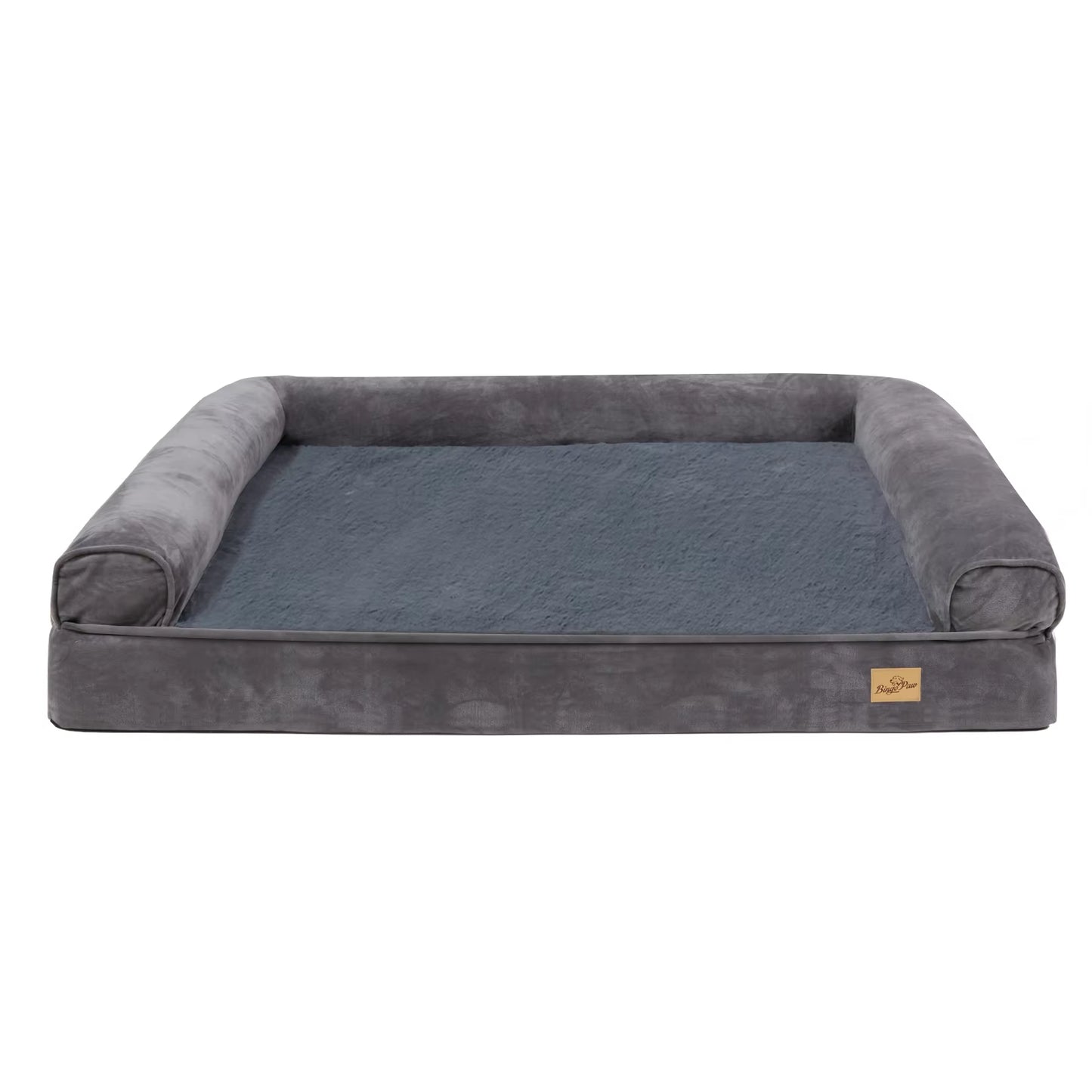 XXL Large Orthopedic Dog Bed Cozy Pet Dogs Bedding with Bolster Washable Cover