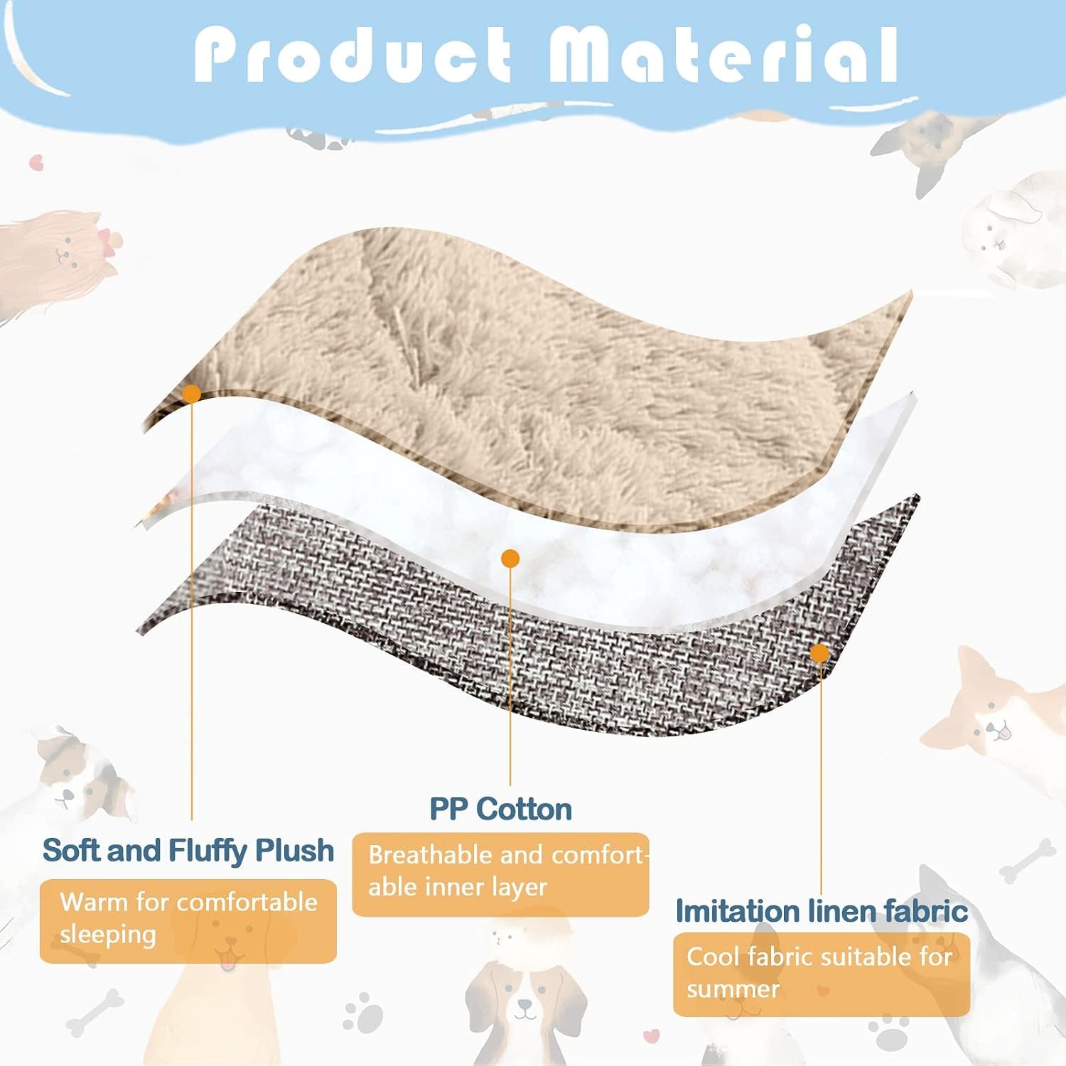 Cat Bed 2 in 1 Plush Soft round Sleeping Cat Sofa Fluffy Cat Bed Small Dog Bed Cat Blanket Pet Bed Cat Bed Pet Bed for Cats and Small Dogs (Brown)