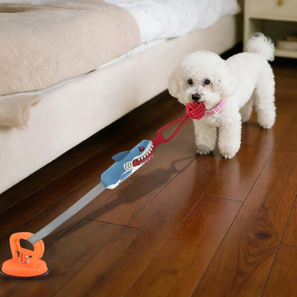 Suction Cup Tug of War Dog Toy, Interactive Dog Tug Toy, Suction Cup Squeaky Teething Pet Chewers, Dog Toys to Keep Them Busy - for Teeth Cleaning Boredom Relief Indoor Outdoor Play (Blue)
