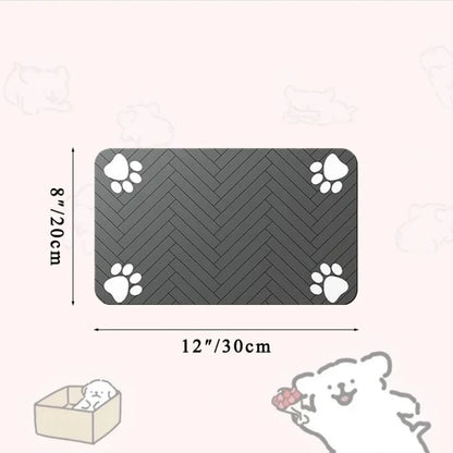 Pet Feeding Placemat for Dogs Cats Absorbent Pets Feeding Mat Waterproof Rubber Backing Quick Dry Pets Food and Water Bowl Pad