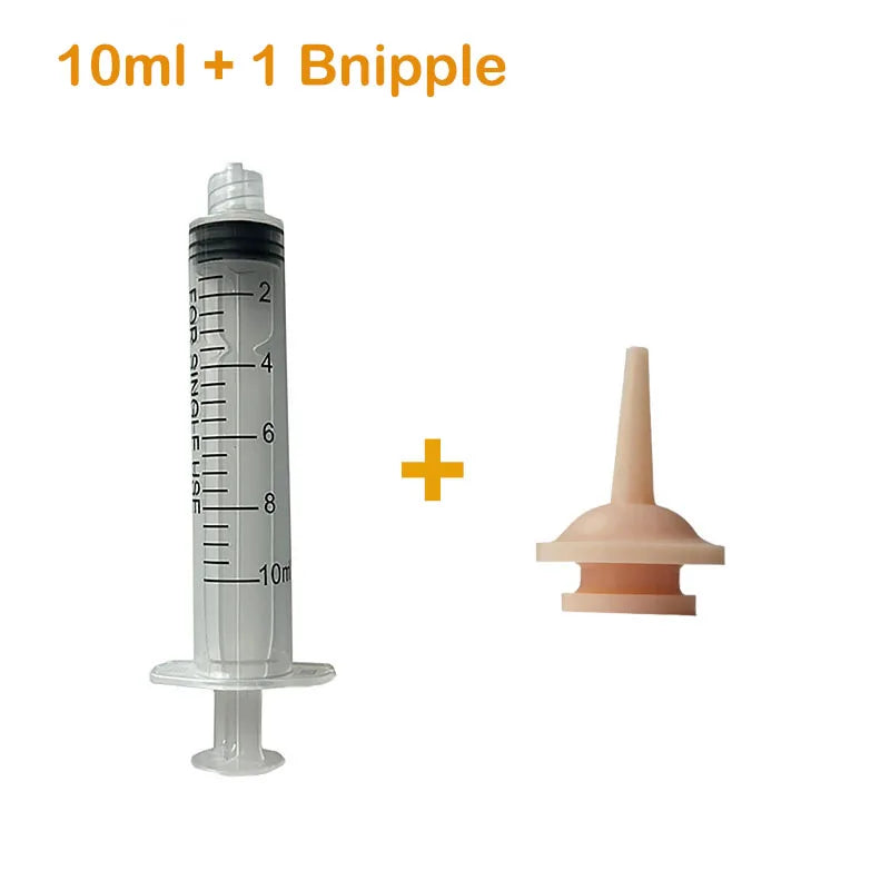 Newborn Pet Feeding Nipple Dog Cat Feeding Pacifier Hamster Rabbits Kittens Puppies Feeding Bottle with Silicone Nipple
