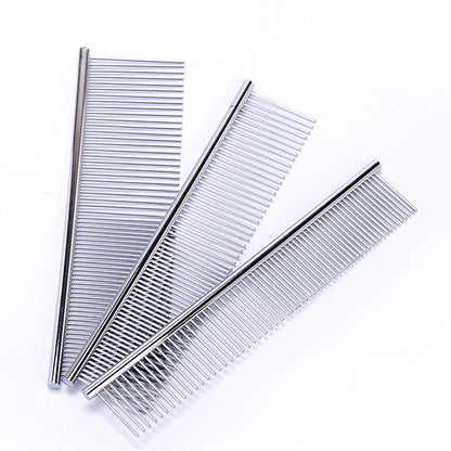 Puppy Grooming Comb Groomer for Dog Stainless Steel Groomer Pets Combs Hairbrush Cat Dog Grooming Combs Dog Hair Care