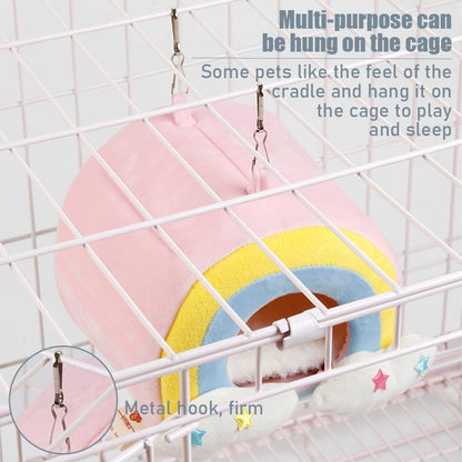 Soft Guinea Pig Bed, Cave Bed Nest Hideout, Warm House Cage Supplies, Small Animal Hideout for Chinchilla, Hamsters, Hedgehog, Machine Washable