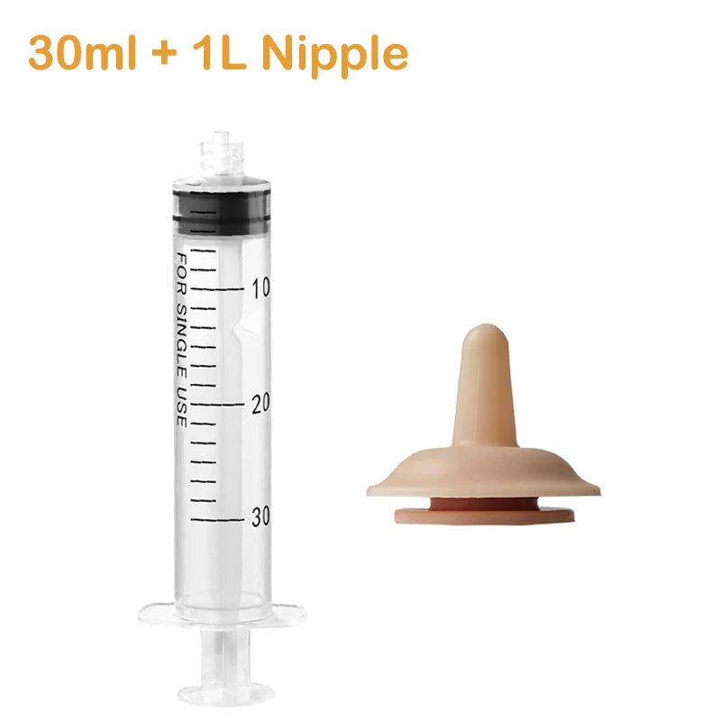 Newborn Pet Feeding Nipple Dog Cat Feeding Pacifier Hamster Rabbits Kittens Puppies Feeding Bottle with Silicone Nipple