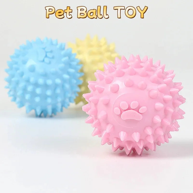 Pet Toys Dog Chewing Ball Toy Interactive Rubber Ball for Small Large Dog Cat Pet Tooth Cleaning Ball Pet Accessories