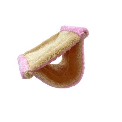 Double-Layered Hamster Hammock - Soft Plush Hanging Bed for Small Pets