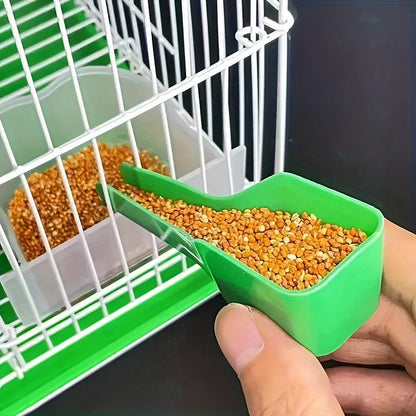 Easyclean Bird Feeder, ABS Plastic Pet Food Scoop, No-Electricity Pet Feeding Spoon, Washable Pet Supplies for Bird Feeding