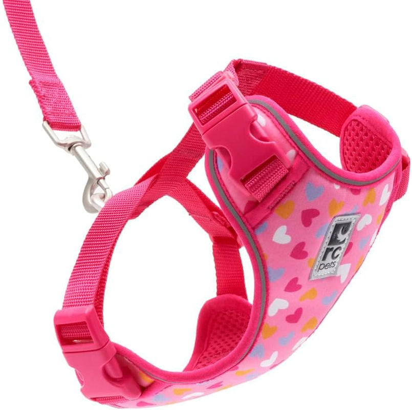 RC Pets Adventure Kitty Cat Harness | Adjustable Airmesh Vest with D-Ring and 6Ft Leash for Walking and Travel | Lil Heart, Medium