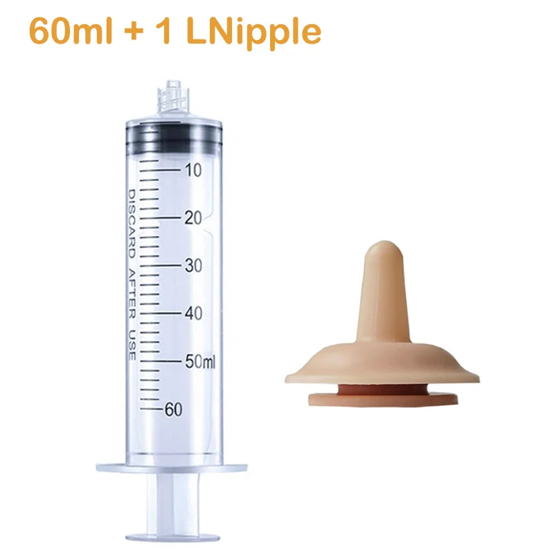 Newborn Pet Feeding Nipple Dog Cat Feeding Pacifier Hamster Rabbits Kittens Puppies Feeding Bottle with Silicone Nipple