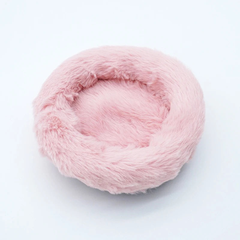 Winter round Warm Nest Cozy Hamster Beds Guinea Pig Beds Warm Pet Cushion for Pet Comfort Burrowing Home