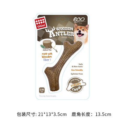 Real Wooden Deer Antlers Dog Chew Toys for Aggressive Chewers Large Dog Chewing Stick Indestructible Tough Durable Pet Toys Gift