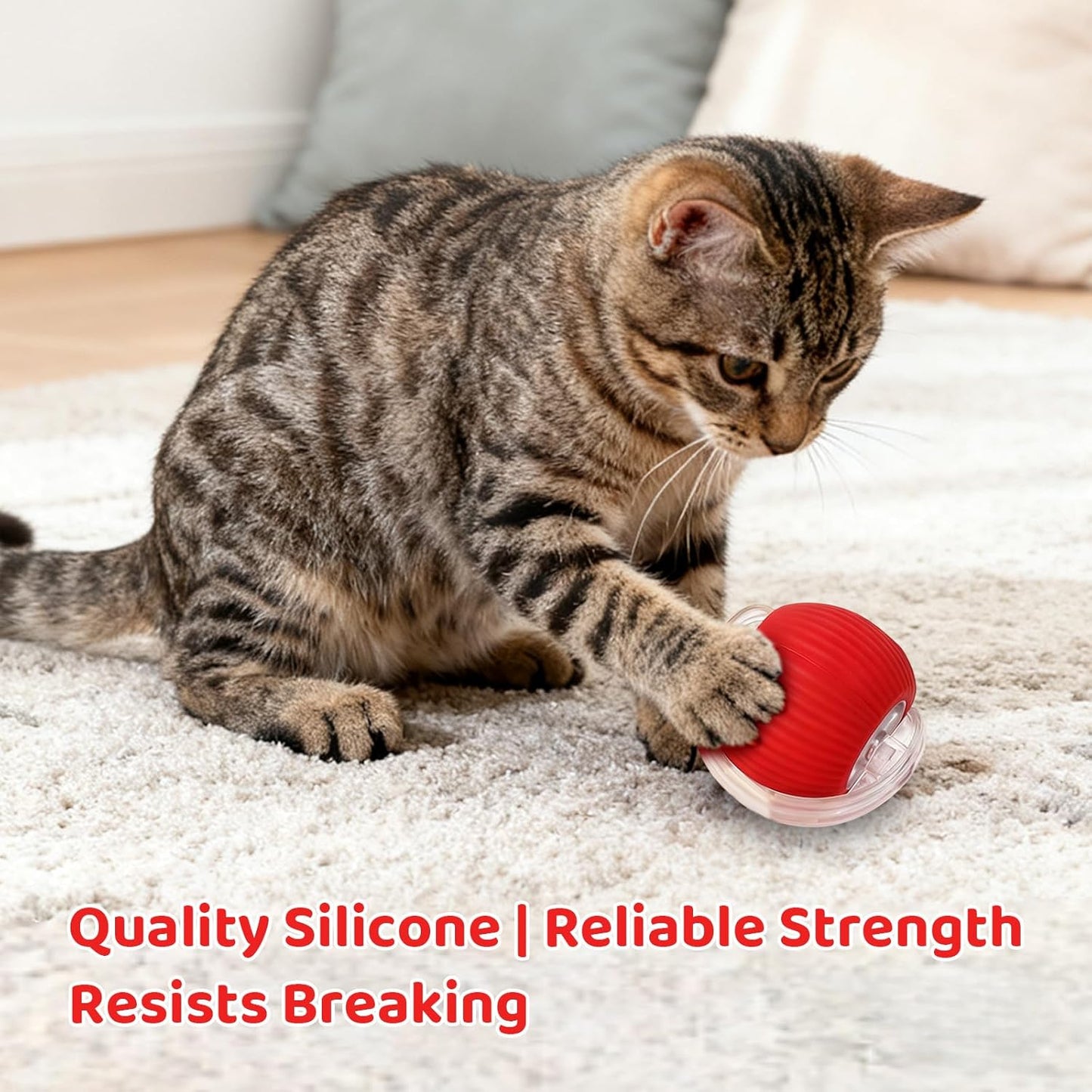 Interactive Pet Toys, Interactive Cat & Dog Toys, Motion Activated Automatic Rol