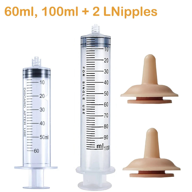 Newborn Pet Feeding Nipple Dog Cat Feeding Pacifier Hamster Rabbits Kittens Puppies Feeding Bottle with Silicone Nipple